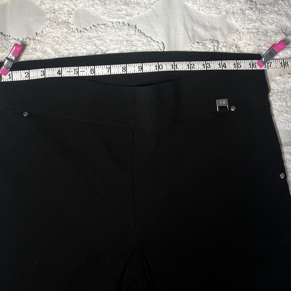 Rafaella Comfort Pull On Black Pants Sz 14 - Picture 3 of 4